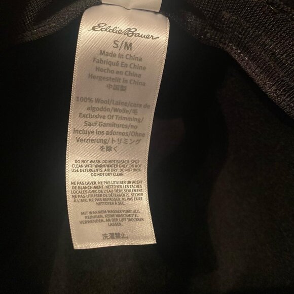 SOLD - NWT Eddie Bauer Women's Wool Felt Wide Brim Hat Black Small / Medium - Picture 8 of 10